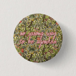 Badge Rond 2,50 Cm aucune manière fausse d'être agender