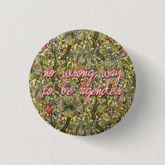 Badge Rond 2,50 Cm aucune manière fausse d'être agender