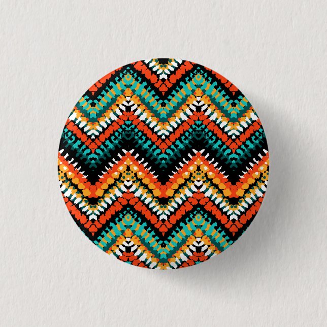Badge Rond 2,50 Cm Audacieux Motif tribal autochtone (Devant)