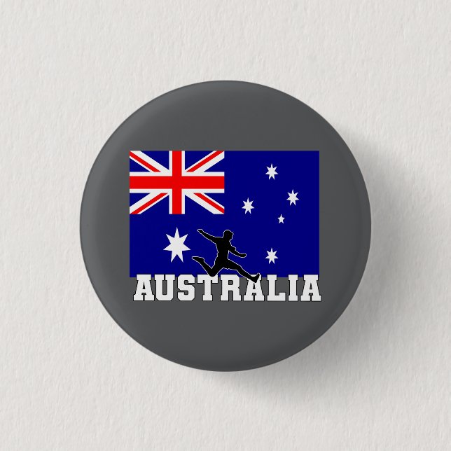 Badge Rond 2,50 Cm Australia Football Soccer Australia National Team (Devant)