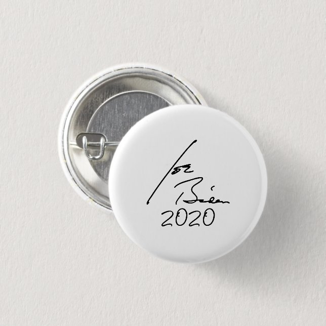 Badge Rond 2,50 Cm Auto-graphe JOE BIDEN 2020 (Devant & derrière)