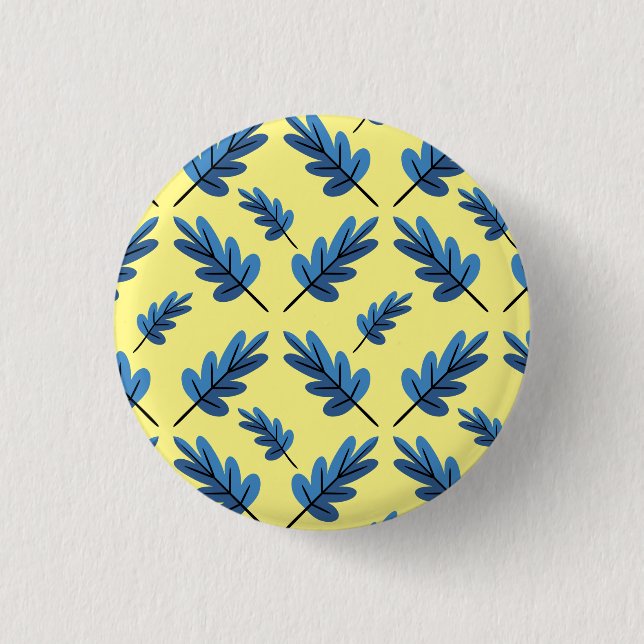 Badge Rond 2,50 Cm Automne bleu (Devant)