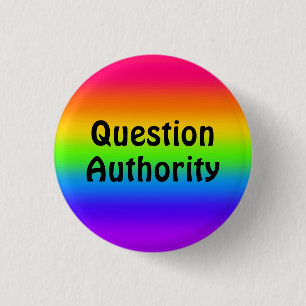 Badge Rond 2,50 Cm Autorité des questions