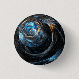 Badge Rond 2,50 Cm Autour du bouton d'art Abstrait mondial (rond)