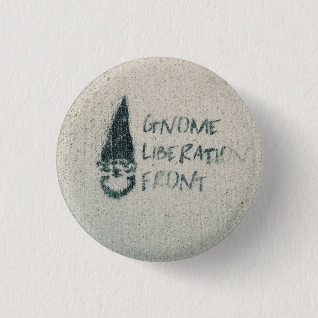 Badge Rond 2,50 Cm Avant de libération de gnome (Devant)