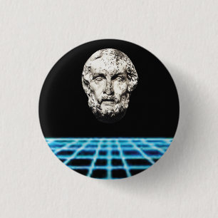 Badge Rond 2,50 Cm Avant-garde de chevalier - Homer et grille -