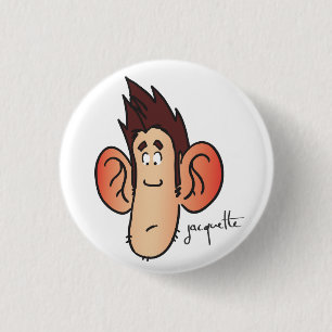 Badge Rond 2,50 Cm avatar jacquette confus