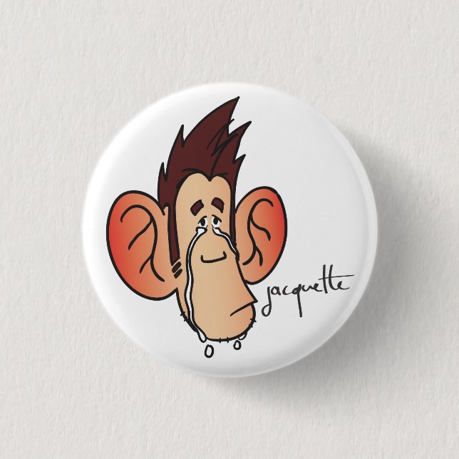 Badge Rond 2,50 Cm avatar jacquette pleure (Devant)