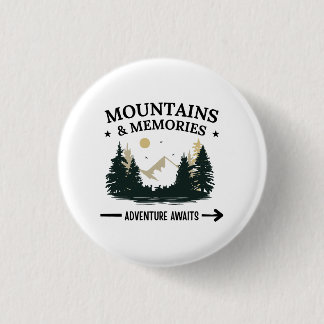 Badge Rond 2,50 Cm Aventure Montagnes & Souvenirs en attente