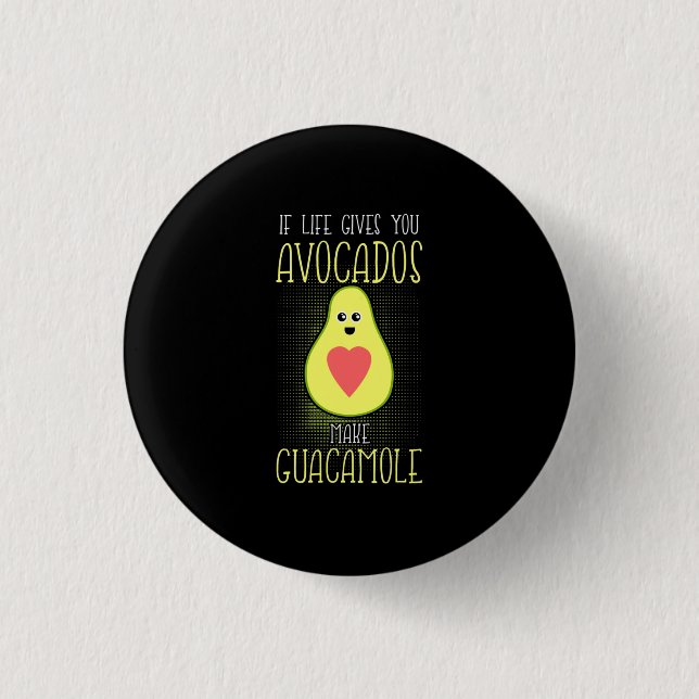 Badge Rond 2,50 Cm Avocados fabrique la guacamole (Devant)