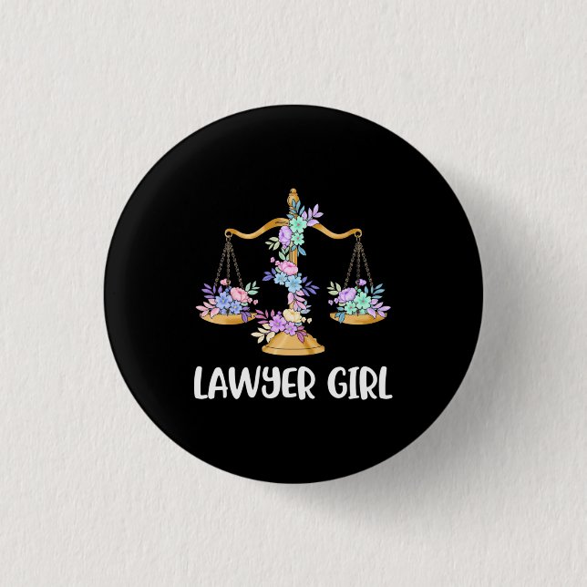 Badge Rond 2,50 Cm Avocate fille (Devant)