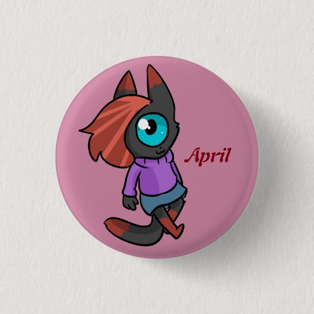Badge Rond 2,50 Cm Avril (Devant)