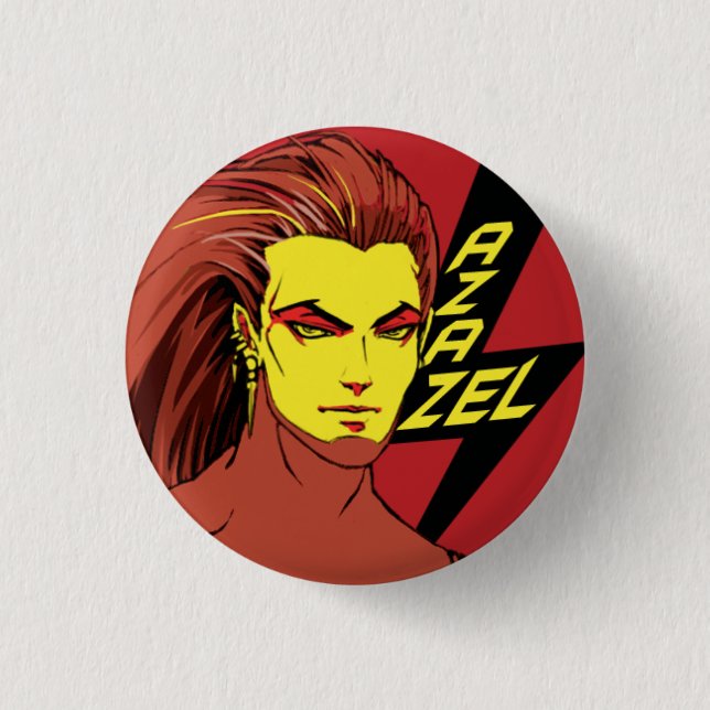 Badge Rond 2,50 Cm Azazel (Devant)