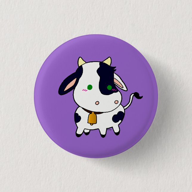 Badge Rond 2,50 Cm Baby Cow (Devant)