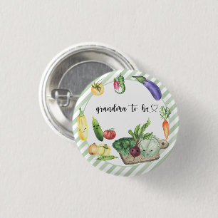 Badge Rond 2,50 Cm Baby-Shower Bébé Cultivé Localement - Futur Grand-