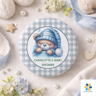 Badge Rond 2,50 Cm Baby shower d'ours en peluche mignon