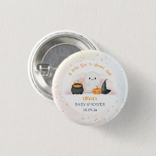 Badge Rond 2,50 Cm Baby shower Halloween Little Boo