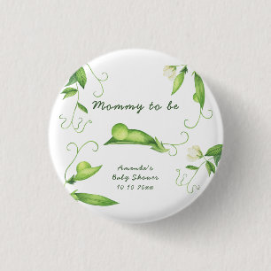 Badge Rond 2,50 Cm Baby Shower Little Sweet Pea - future maman