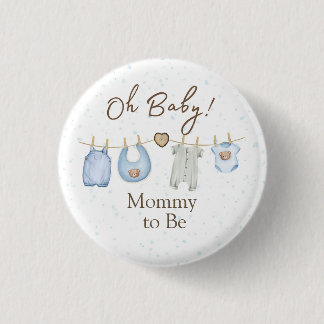 Badge Rond 2,50 Cm Baby Shower Oh Baby! Button