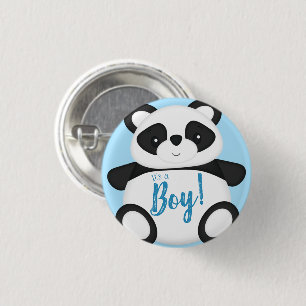Badge Rond 2,50 Cm Baby shower Panda Bear