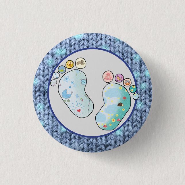Badge Rond 2,50 Cm Babyfüsse (Devant)