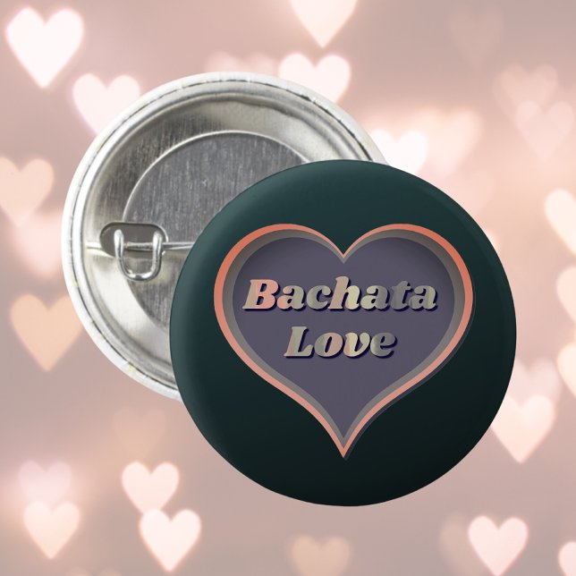 Badge Rond 2,50 Cm Bachata amour coeur (Créateur téléchargé)