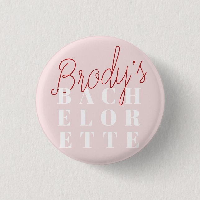 Badge Rond 2,50 Cm Bachelorette Party - Brody (Devant)