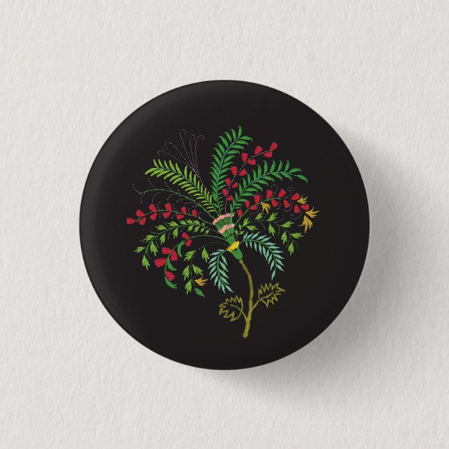 Badge Rond 2,50 Cm Badge, broche avec broderie (Devant)