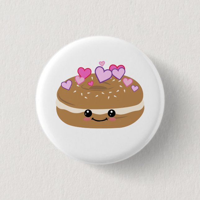 Badge Rond 2,50 Cm Bagel Lover Bagel Buddies (Devant)