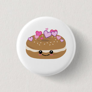 Badge Rond 2,50 Cm Bagel Lover Bagel Buddies