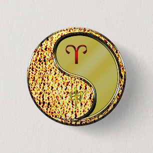 Badge Rond 2,50 Cm Baies et singe métallique