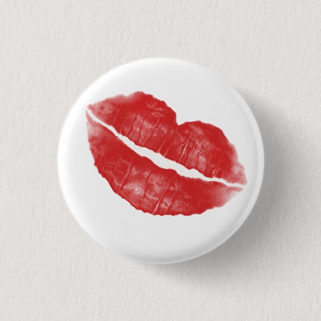 Badge Rond 2,50 Cm Baiser à lèvres (Devant)