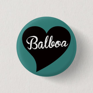 Badge Rond 2,50 Cm Balboa Black Heart Jade