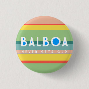 Badge Rond 2,50 Cm Balboa ne vieillit jamais, style de Sandy Lewis