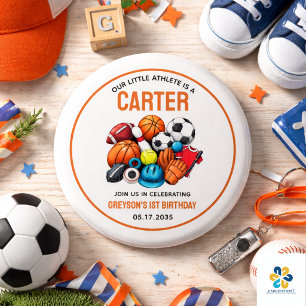 Badge Rond 2,50 Cm Balles de Sport pour Garçons Modernes Toutes Étoil