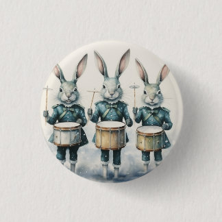 Badge Rond 2,50 Cm Ballet Casse-Noisette, Batteurs de Tambour Lièvre