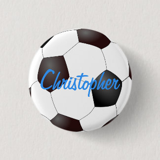 Badge Rond 2,50 Cm Ballon de football - personnalisable