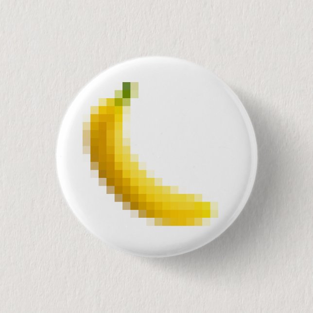 Badge Rond 2,50 Cm Banane (Devant)