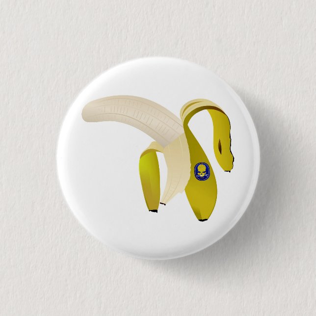 Badge Rond 2,50 Cm bananna (Devant)