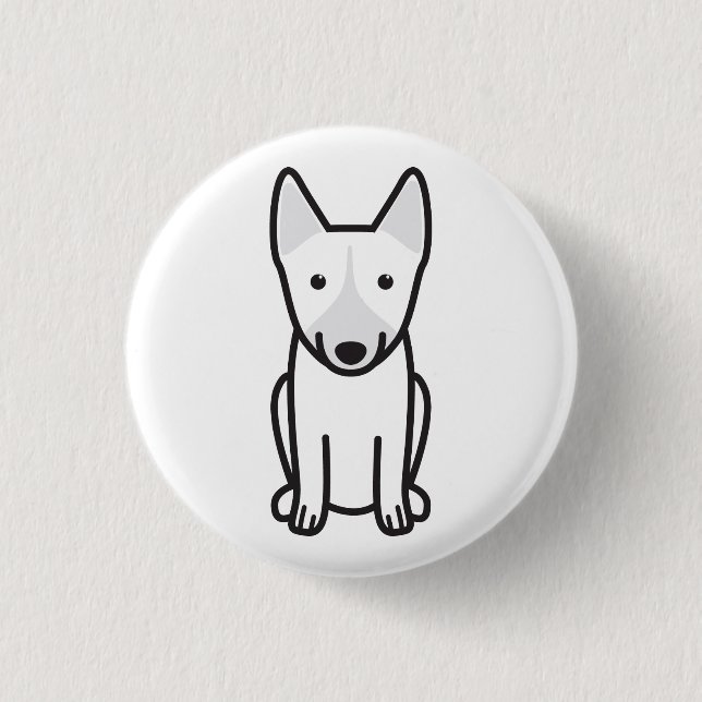 Badge Rond 2,50 Cm Bande dessinée de chien de Vallhund de Suédois (Devant)