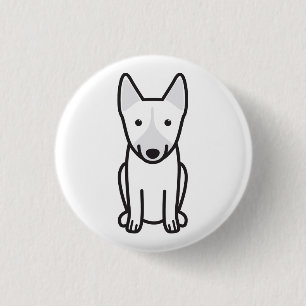 Badge Rond 2,50 Cm Bande dessinée de chien de Vallhund de Suédois