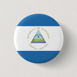 Badge Rond 2,50 Cm Bandera de Nicaragua