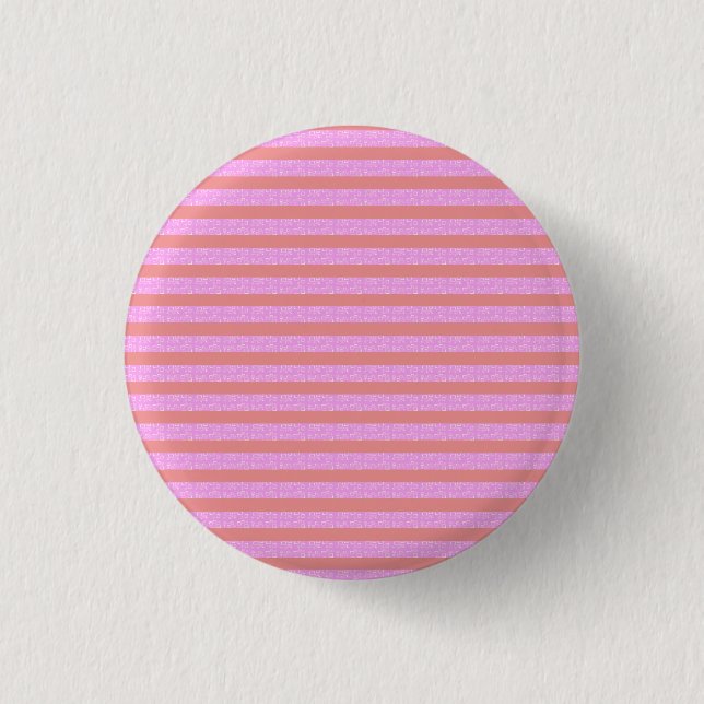 Badge Rond 2,50 Cm Bandes géométriques roses (Devant)