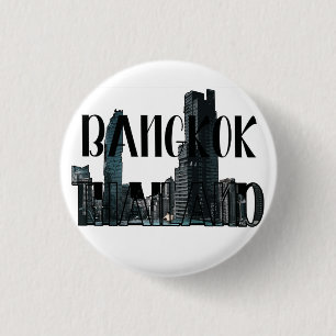 Badge Rond 2,50 Cm Bangkok Thaïlande - Ville, Voyage, Thaï