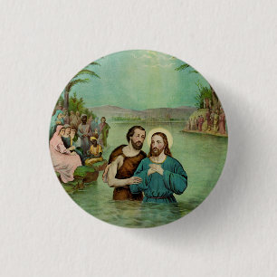 Badge Rond 2,50 Cm Baptême de Jésus-Christ