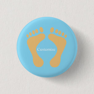 Badge Rond 2,50 Cm Barefoot Beach Bum Thunder_Cove