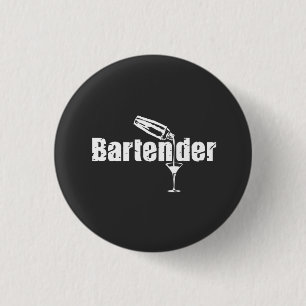 Badge Rond 2,50 Cm Barman