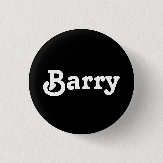 Badge Rond 2,50 Cm Barry du bouton (Devant)