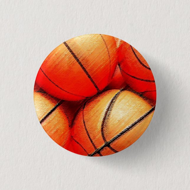 Badge Rond 2,50 Cm Basket (Devant)