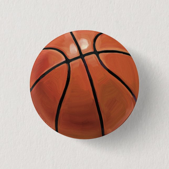 Badge Rond 2,50 Cm Basket-ball (Devant)